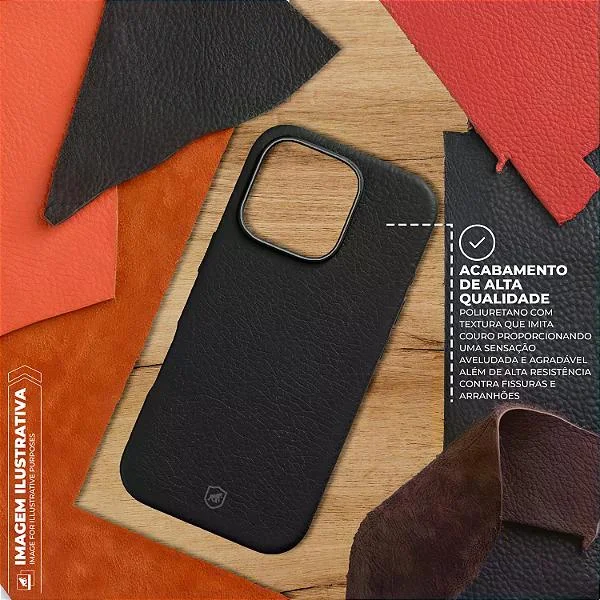 Imagem 4 de 5 do produto Capa Para Iphone 15 - Magsafe Techcouro - Preta - Gshield