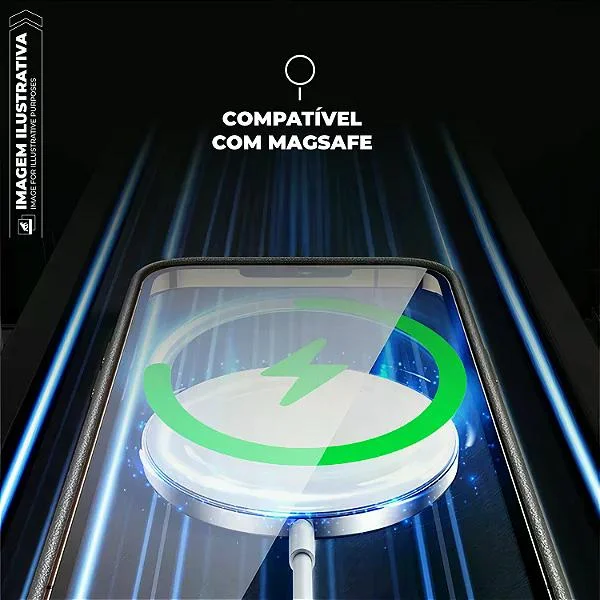 Imagem 5 de 5 do produto Capa Para Iphone 15 - Magsafe Techcouro - Preta - Gshield
