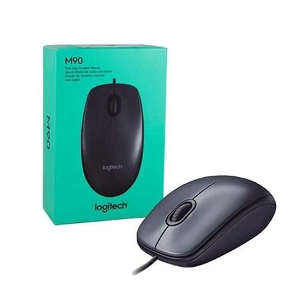 Mouse Usb M90 Preto Logitech
