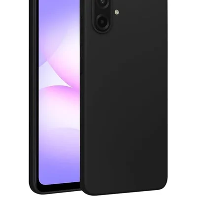 Case Silicone Aveludada Preto + Película Fosca Privacidade Samsung Galaxy A07