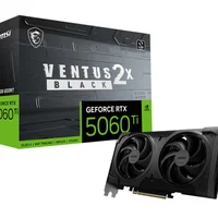 Placa De Vídeo Nvidia Geforce Msi RTX5060ti Ventus Oc Black Plus 2x 16gb - 128 Bits - HDMI/3x Dp - 912-v535