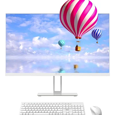 Computador All In One Aoc Intel i5 Ddr3 SSD Teclado Mouse Branco 127/220v