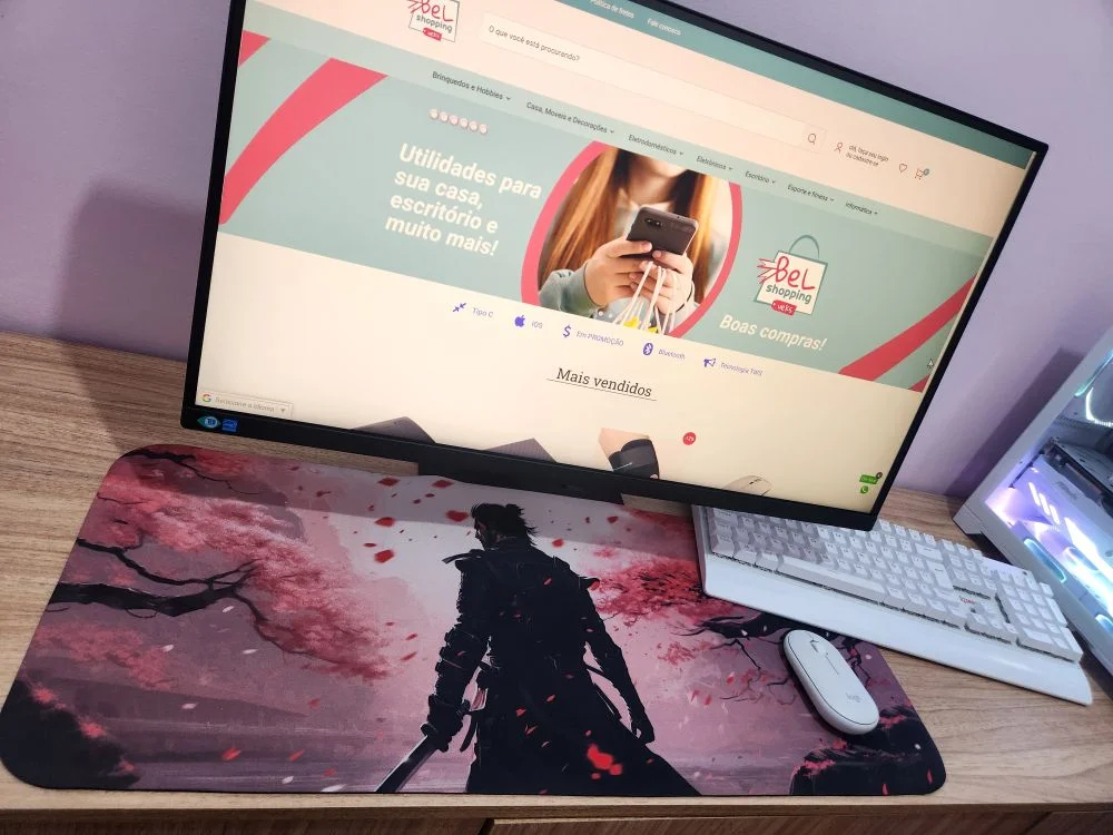 Imagem 2 de 5 do produto Mousepad Gamer 30 X 70 Cm - Samurai