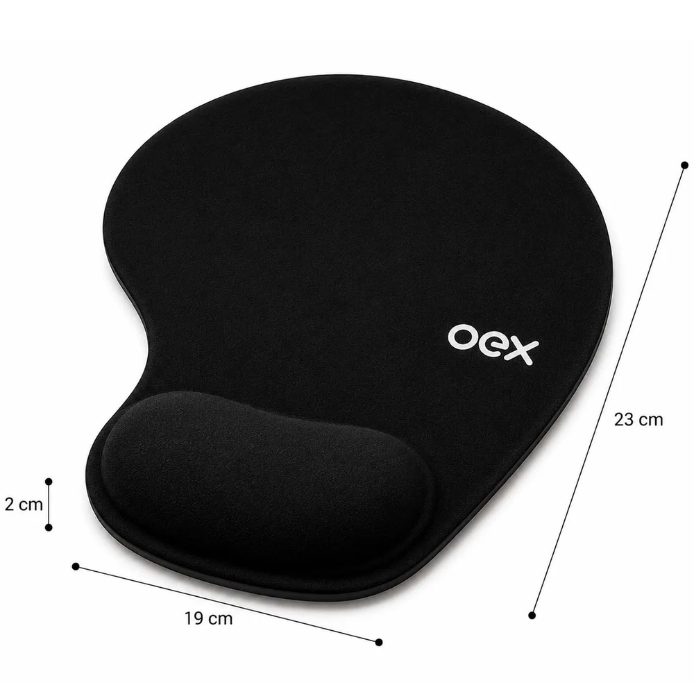 Imagem 2 de 3 do produto Apoio De Pulso Mousepad Soft Gel Mp201 Gamer Ergonômico