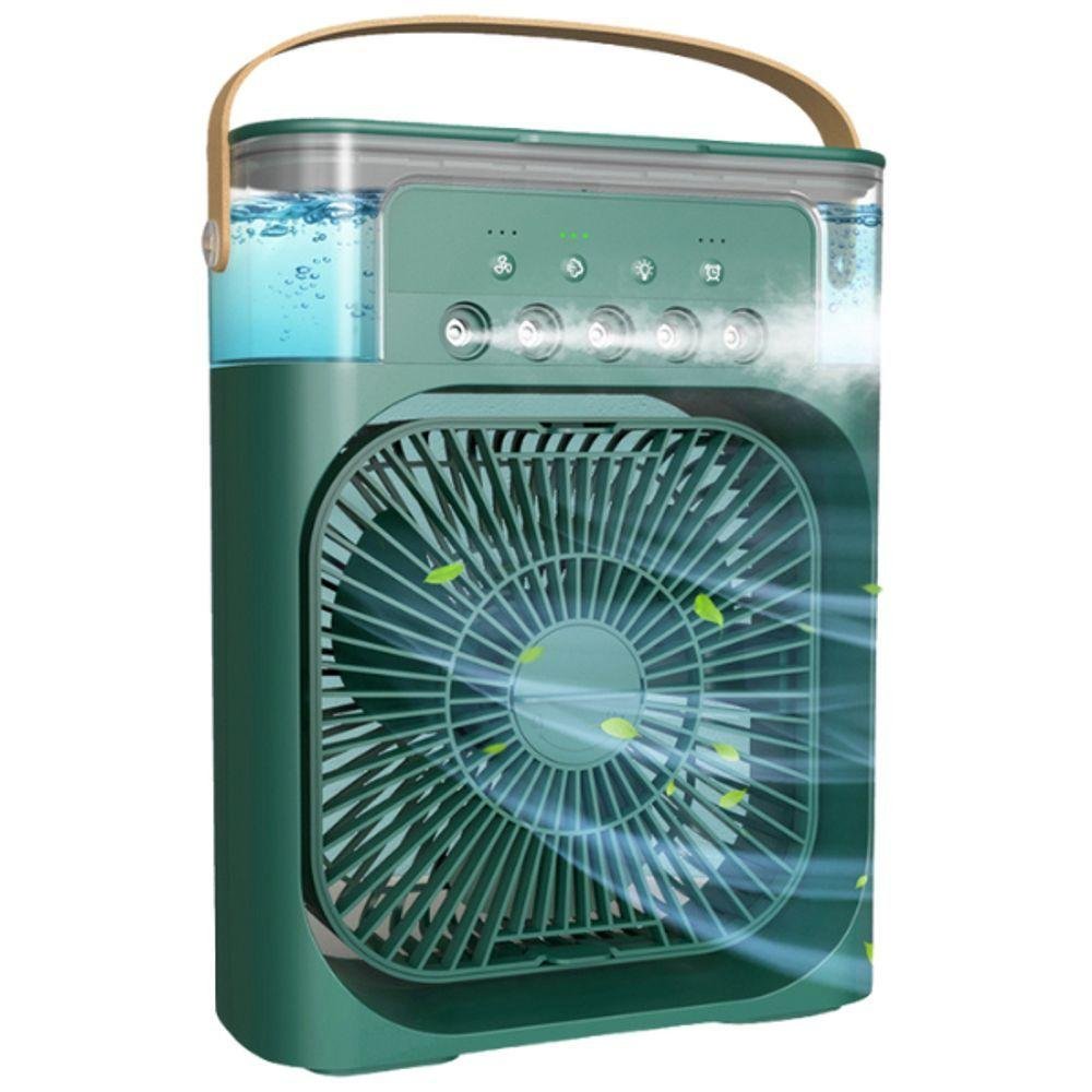 Ventilador Portátil De Mesa Mini Com Umidificador De Ar Para Refrescar Ambientes