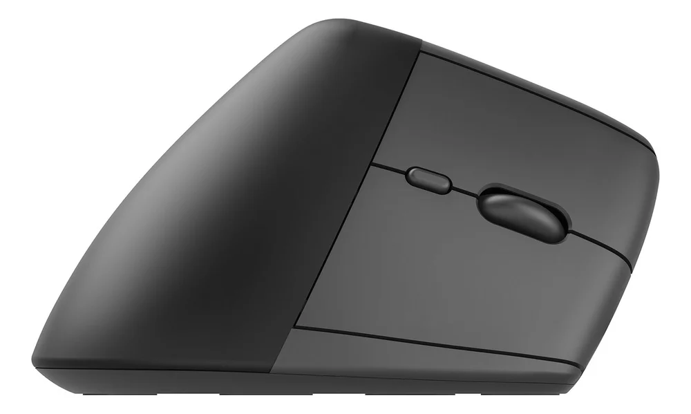 Imagem 2 de 4 do produto Mouse Bluetooth Sem Fio Wireless Vertical Ergonomico 2.4ghz Recarregavel Fire Phoenix D-m4 Grafite