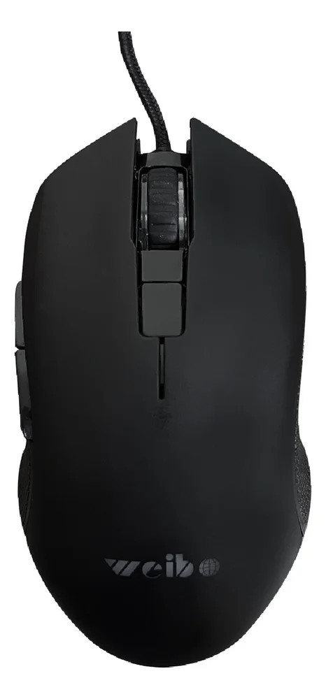 Imagem 5 de 5 do produto Mouse Gamer Óptico LED RGB 6 Botões 3200 Dpi 6 Botões Com Fio Preto S180 Luuk Young