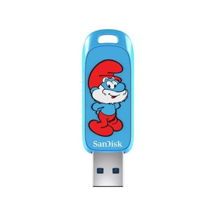 Pen Drive Sandisk Smurfs Usb 3.2 Gen 1 64gb Azul - Sdczis-128g-g46