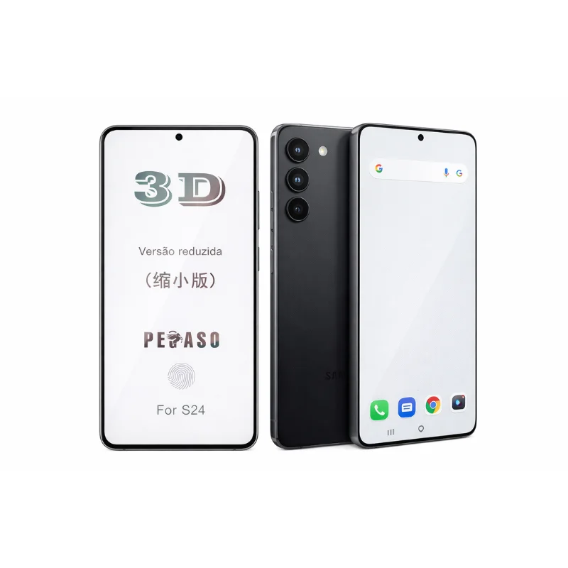 Imagem 2 de 4 do produto Película Vidro Temperado 3d Compatível Para Smartphone Samsung Galaxy S24 / S25 Com Furo