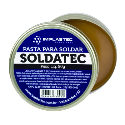 Pasta De Solda Soldatec Implastec 50g