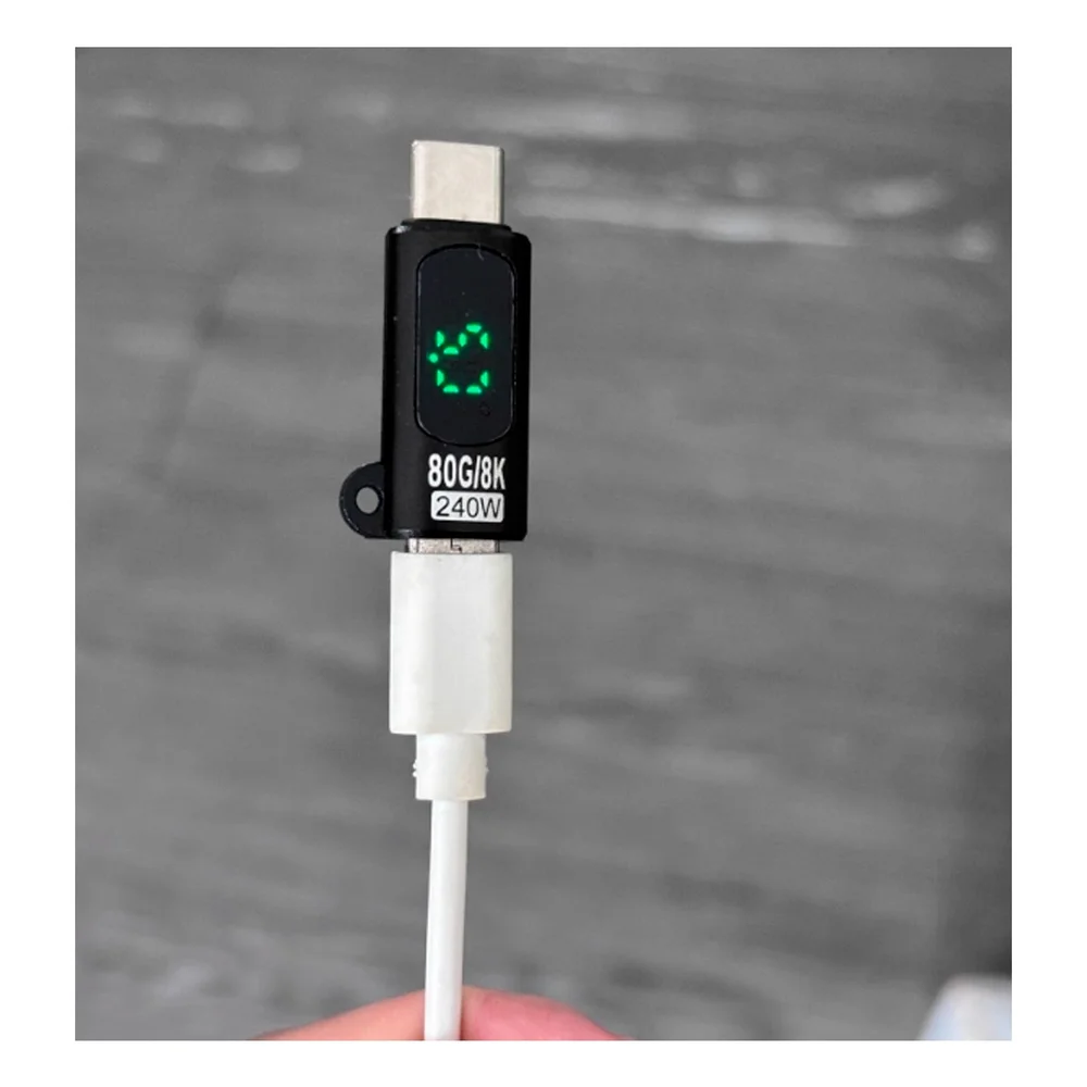Imagem 3 de 5 do produto Adaptador Otg Ultra Rapido Usb 4.0 Tipo C Para Tipo C Pd240w Tasrioml