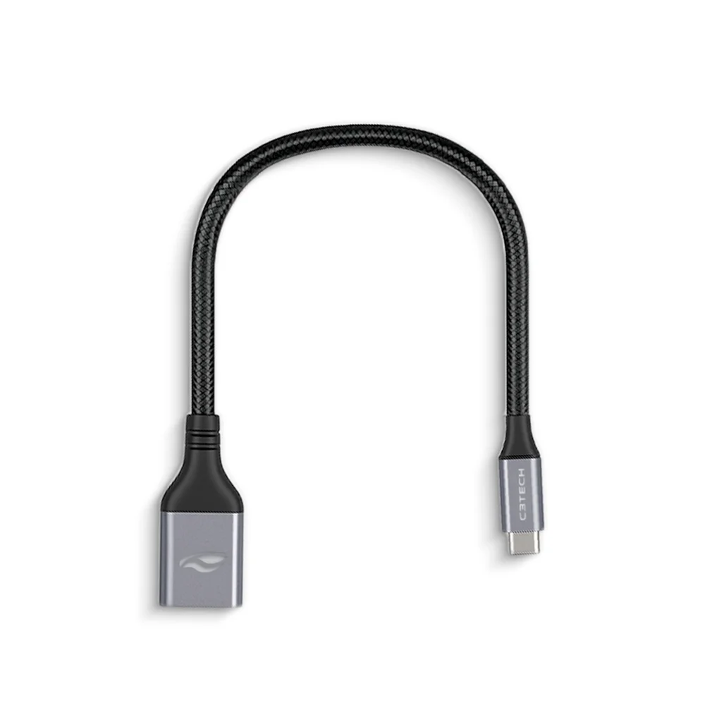 Imagem 2 de 4 do produto Cabo Adaptador Otg C3tech, Usb-c Macho Para Usb-a Fêmea - Otg-50