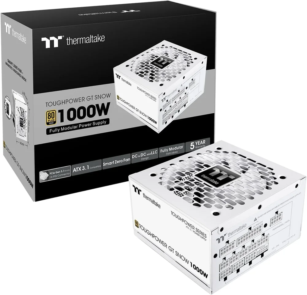 Fonte 1000w Tt Toughpower Gt Fully Modular Snow Ps-tpt-1000fnfagb-w 2dessa