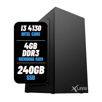 Computador i3 4130 Ddr3 4gb SSD 240GB XLinne