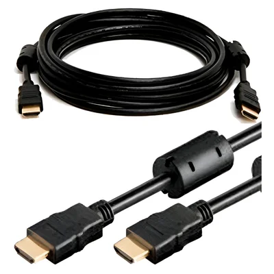 Conector HDMI 5 Metros Ponta Dourada Áudio Imagens