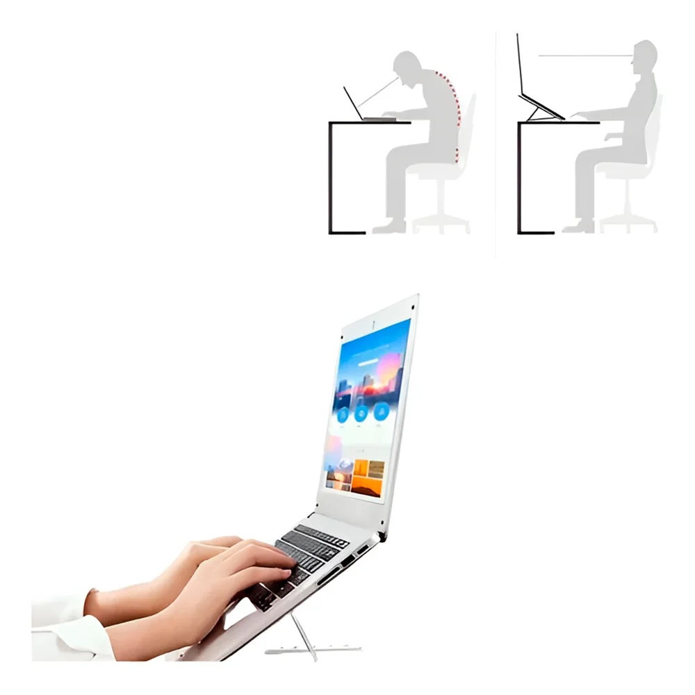Imagem 3 de 5 do produto Suporte Portátil Ajustável Para Notebook Com 6 Níveis