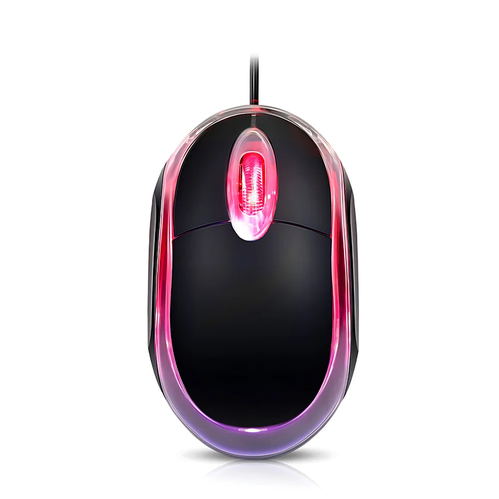 Imagem 3 de 5 do produto Mini Mouse Óptico Com Fio Usb Computador Notebook PC