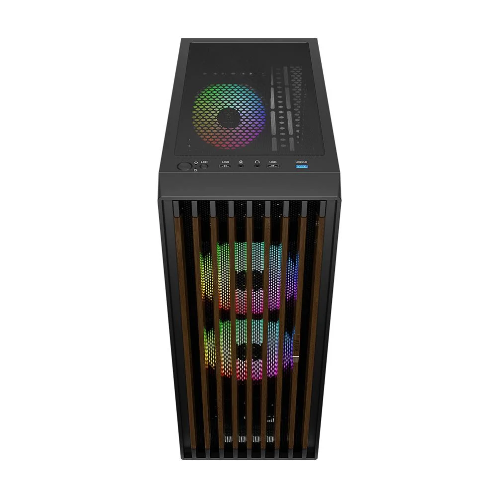 Imagem 3 de 5 do produto Gabinete Gamer Gamdias Aura Gc4 Elite Atx Com 3 Fans ARGB Preto