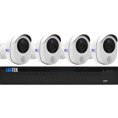 Kit Dvr + 4 Cameras Bullet Tvi Com Infravermelho Luatek - Lkk-3114