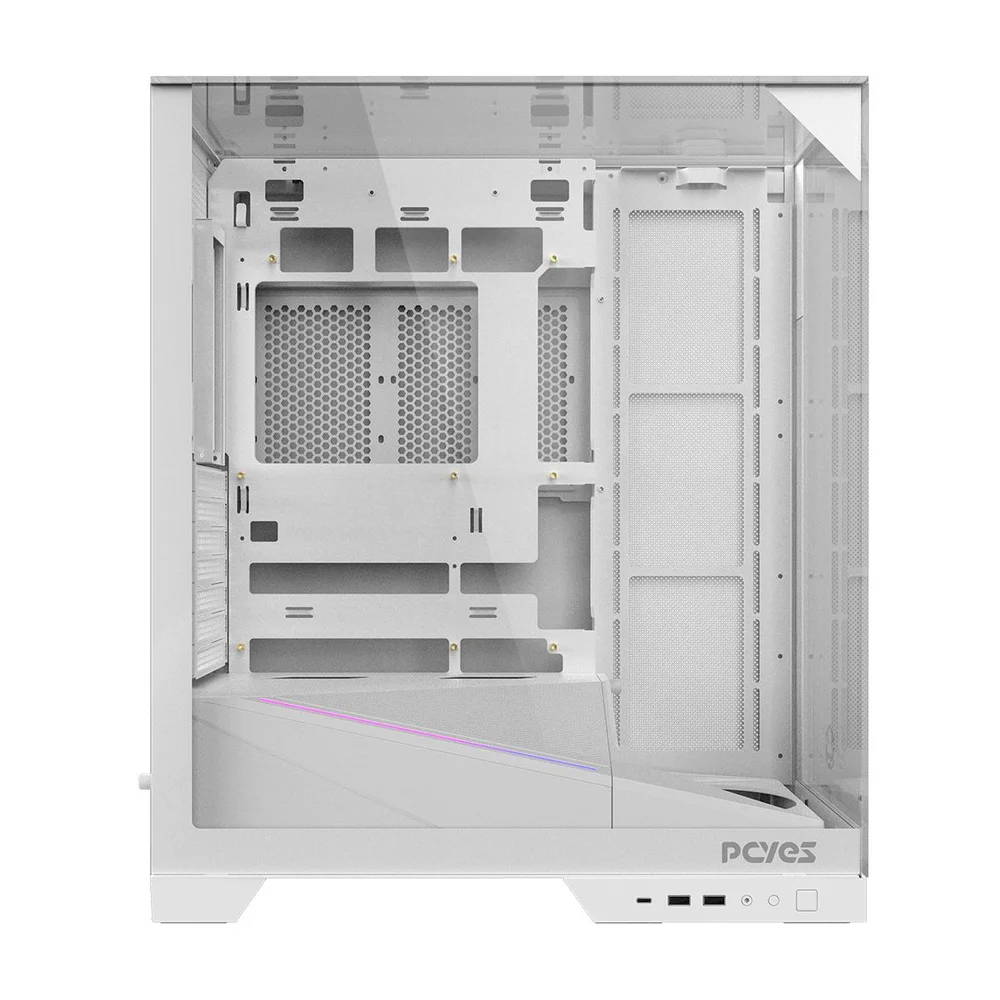 Imagem 5 de 5 do produto Gabinete Gamer PCyes Forcefield Dome White Ghost - Gffdwg