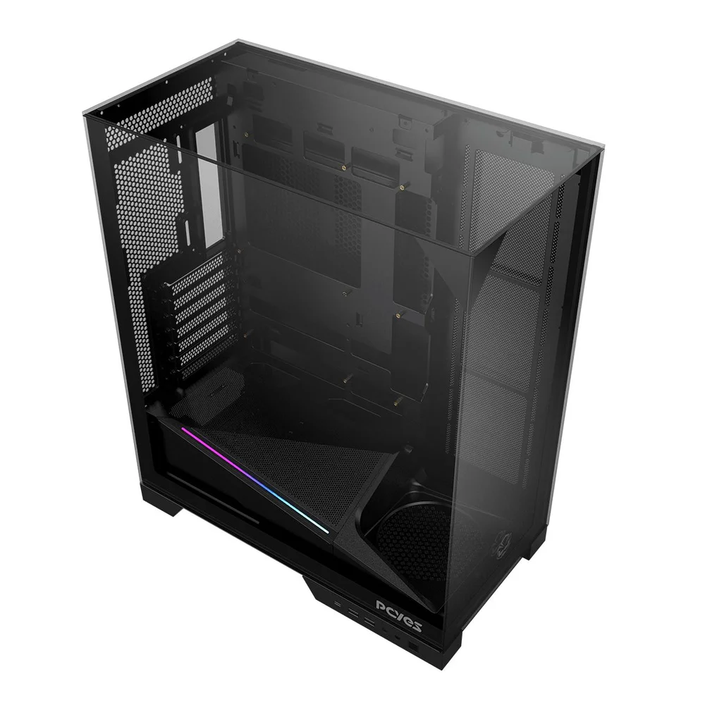 Imagem 2 de 5 do produto Gabinete Gamer PCyes Forcefield Dome Black Vulcan - Gffdbv