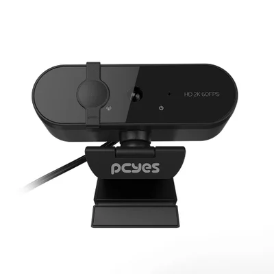 Webcam PCyes Raza 2k-01 2k Foco Automático Com Microfone - Rz2k01