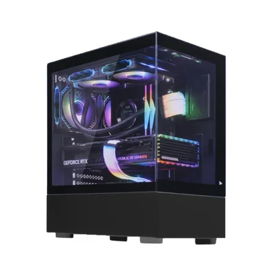 Gabinete Gamer Atx 3 Fans RGB Vidro Temperado Compatível Water Cooler 240mm