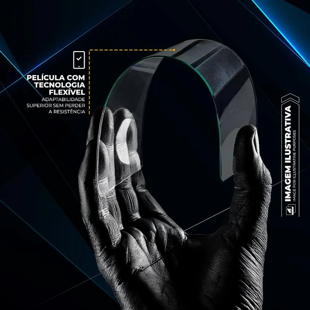 Imagem 2 de 5 do produto Película Para Iphone Air - Defender Glass Preta - Gshield