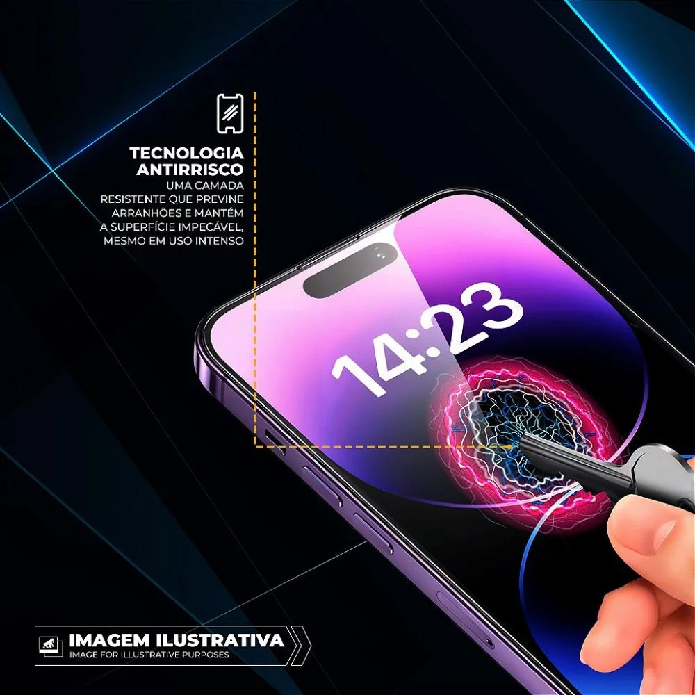 Imagem 4 de 5 do produto Película Para Iphone Air - Defender Glass Preta - Gshield