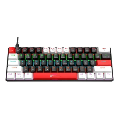 Teclado Mecânico Gamer R8 1037 RGB Switch Blue Abnt2 R8-1037 Tr-3060p