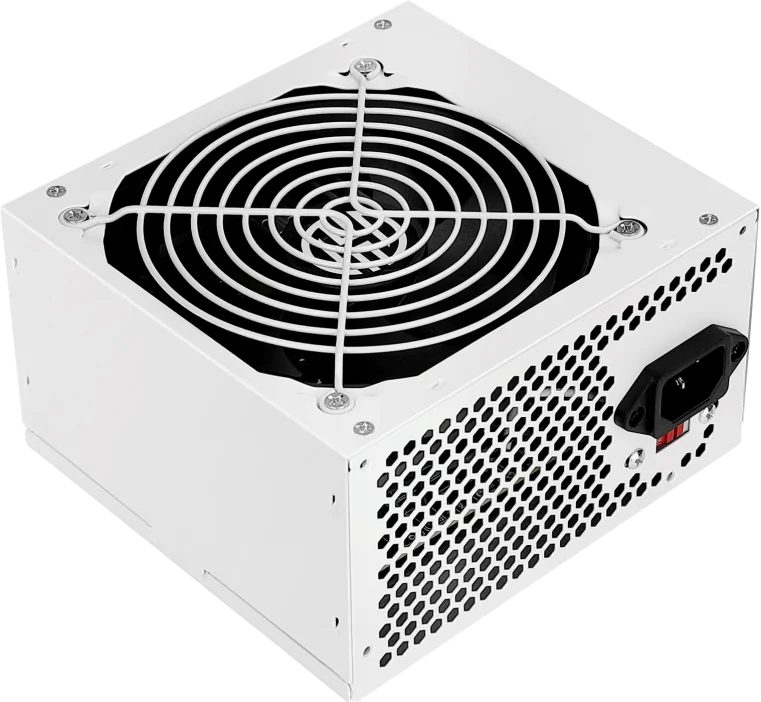Fonte De Alimentação Atx Gamer Branca 400w Real Fnt-400w-bc