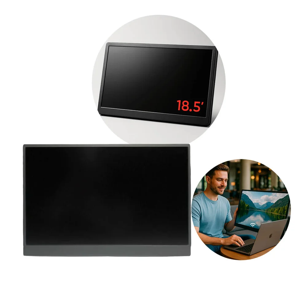 Tela Portátil 18,5 Full Hd Com Conexão Wireless Smart View Tela Portátil 18,5 Full Hd Com Conexão Wireless Smart View