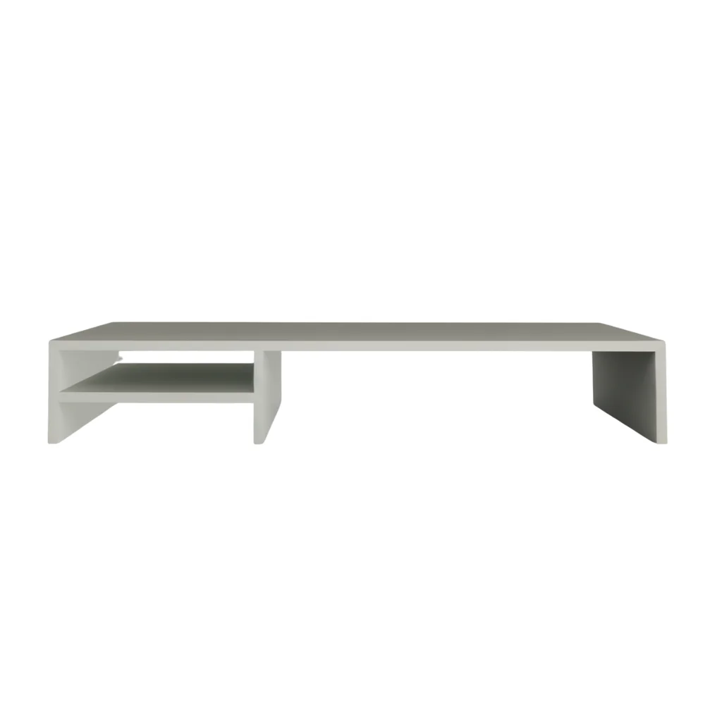 Suporte Para Monitor Setup Game Home Office 100x25x15 Branco Suporte Para Monitor Setup Game Home Office 100x25x15 Branco