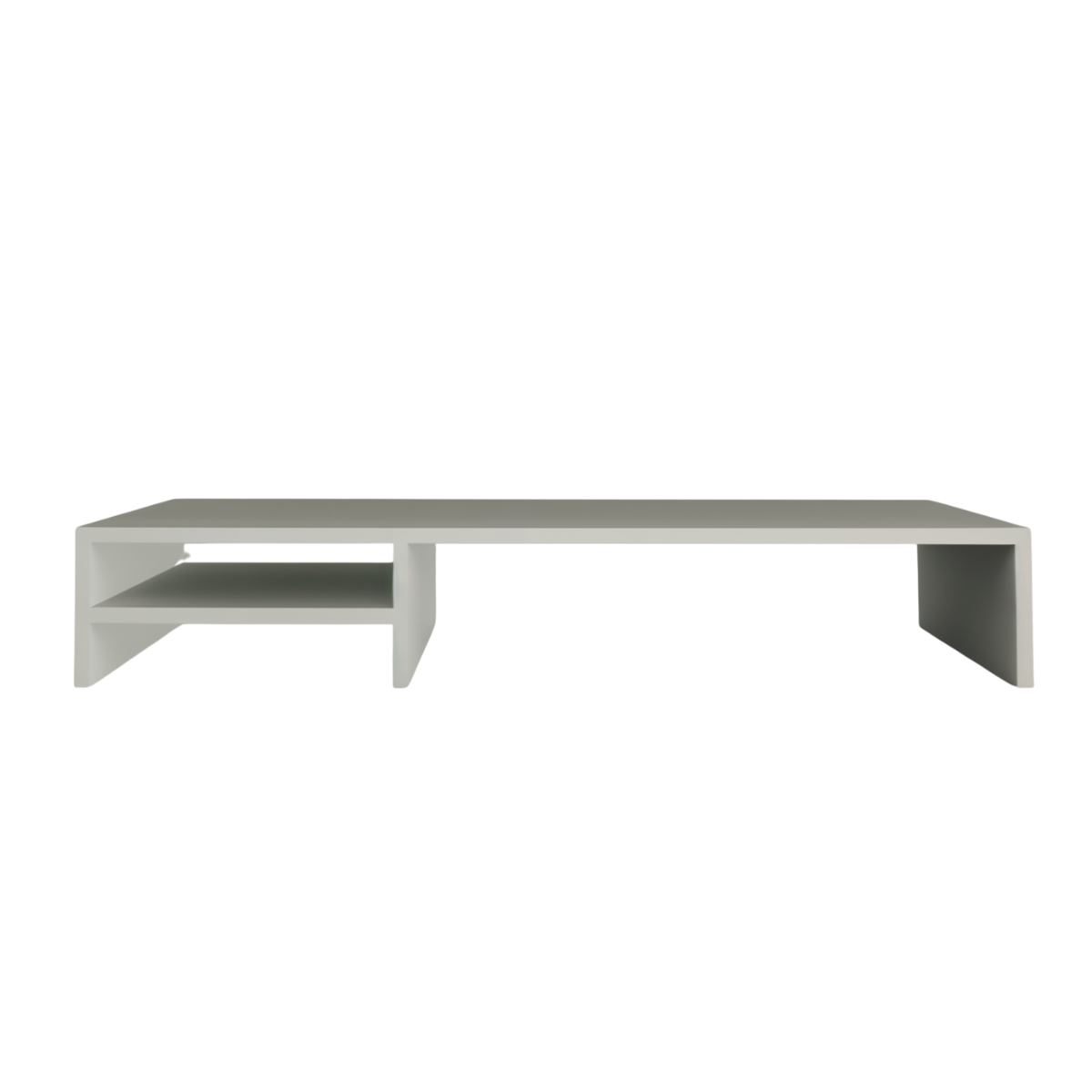 Suporte Para Monitor Setup Game Home Office 80x20x15 Branco