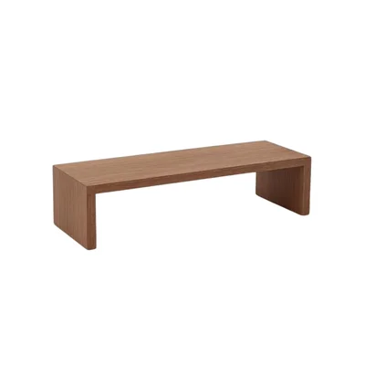 Suporte Monitor Simples Para Escritório E Desktop Mdf - 80x20x10 Amadeirado
