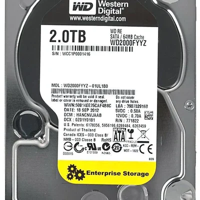 Hd 2TB 3,5 WD Re 7200rpm - Wd2000fyyz