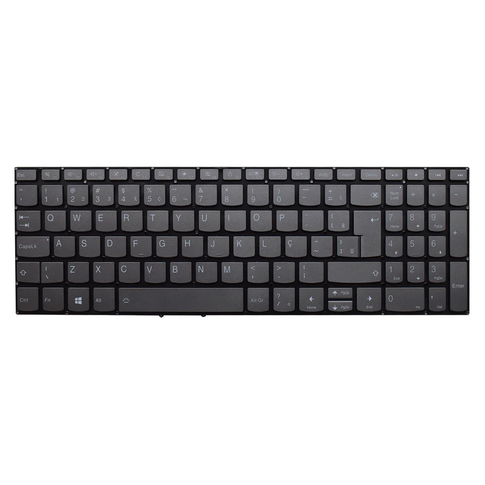 Teclado Para Notebook Lenovo V15 82nq000mbr Com Iluminação Teclado Para Notebook Lenovo V15 82nq000mbr Com Iluminação