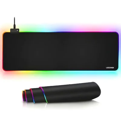 Mousepad Gamer RGB 13 Modos Microfibra Antiderrapante Lmp-10