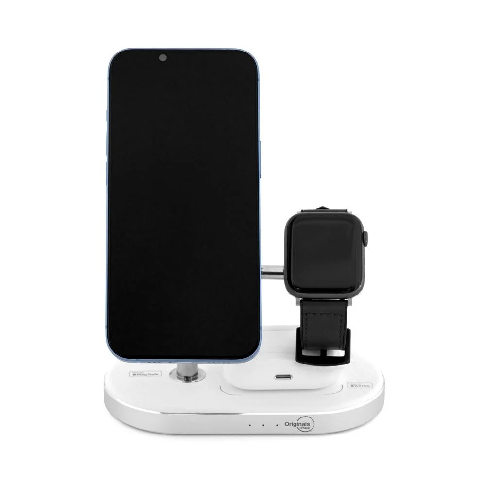 Imagem 2 de 5 do produto Carregador 3 Em 1, Wireless,   Iplace, Branco