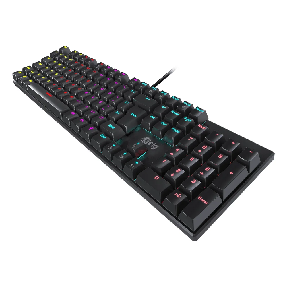 Imagem 2 de 5 do produto Teclado Mecânico Gamer Saiph, Hotswap, Switch Red, Anti-ghosting, Abnt2, Rainbow, Preto, Tgsp, Elg