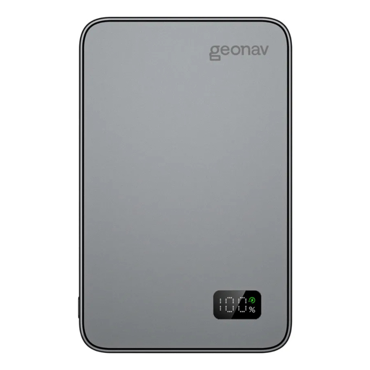 Carregador Portátil Power Bank Turbo 20w Wireless Geonav Cinza