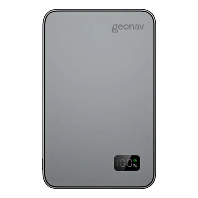Carregador Portátil Power Bank Turbo 20w Wireless Geonav Cinza
