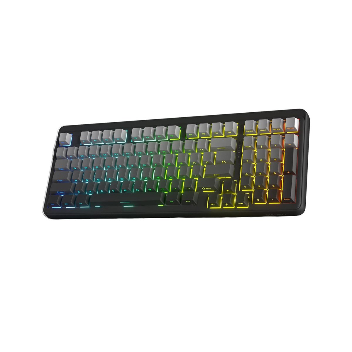 Teclado Mecanico Gamer Wireless Tri Mode Sem Fio Bluetooth 2.4g Hot Swap LED RGB Dareu Ek98 Pro