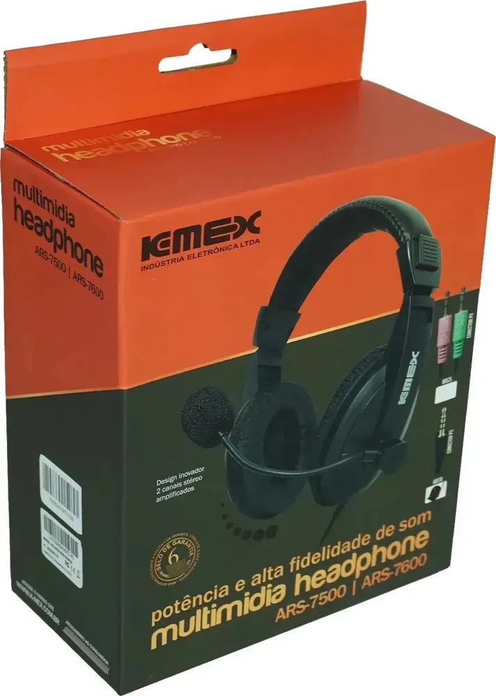 Imagem 5 de 5 do produto HEADSET FONE OFFICE CONECTOR P3 K-MEX  ARS-7600