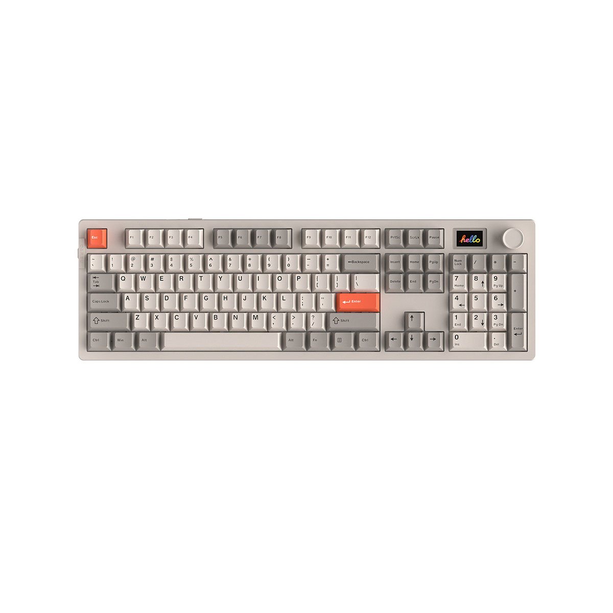 Teclado Mecanico Gamer Wireless Tri Mode Sem Fio Bluetooth 2.4g Hot Swap LED RGB Dareu A104 Pro Proto