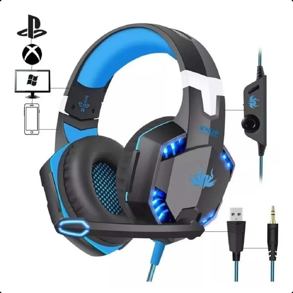 Headset Gamer Over-ear Com Redução De Ruído Headset Gamer Over-ear Com Redução De Ruído