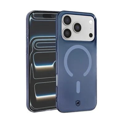 Capa Para Iphone 17 Pro - Crystal Slim Magsafe - Não Amarela - Azul - Gshield