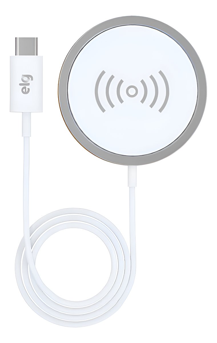 Carregador Branco Universal Magnético Elg 15w - Wq2wh-2