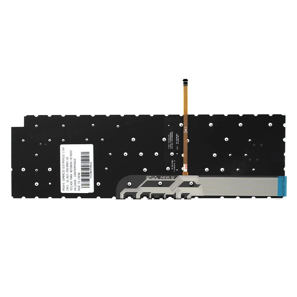 Teclado Para Notebook Dell Inspiron 15-3520 Abnt2 Cinza Claro Teclado Para Notebook Dell Inspiron 15-3520 Abnt2 Cinza Claro