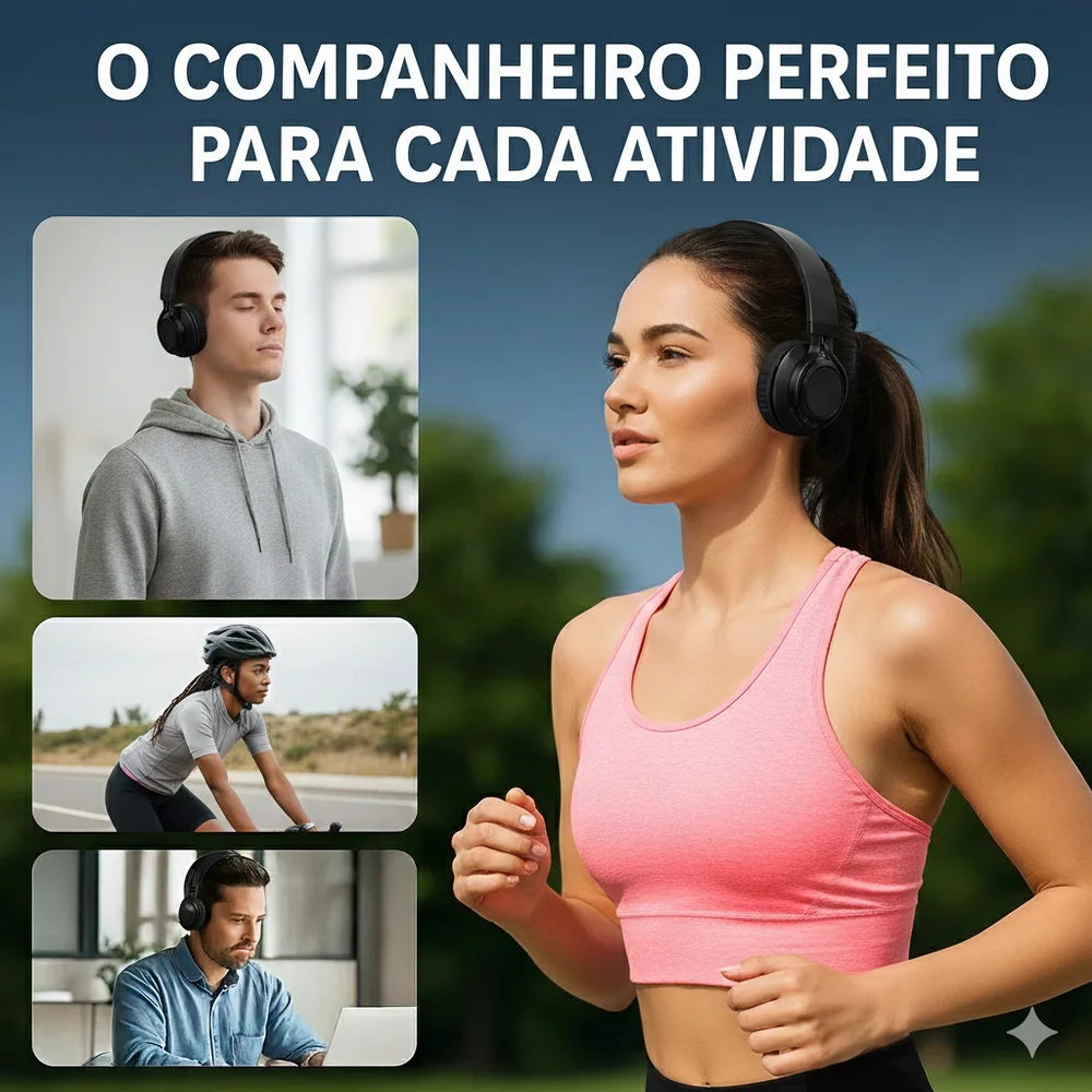 Fone Magena B 10 Bluetooth Estéreo Com Redução De Ruído Preto 7
